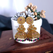 Peacock Square Jhumka