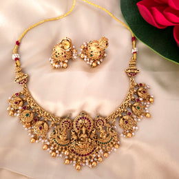 Lakshmi ganesha saraswathi Necklace