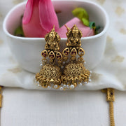 Lakshmi choker with Jhumka