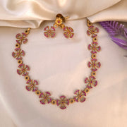 Matte Flowers Necklace
