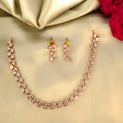 AD leaf necklace set