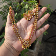 Ad Stone layered necklace