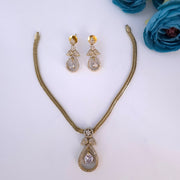 Matte finish AD stone Necklace