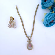 Matte finish AD stone Necklace