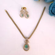 Matte finish AD stone Necklace