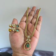Matte finish AD stone Necklace