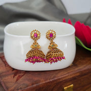 Peacock non idol square Jhumka