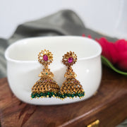 Peacock non idol square Jhumka