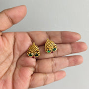 Palakka Lakshmi pendant Chain with Earrings
