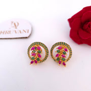Moon leaf earring