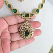 Jyothika Inspired Emerald Necklace