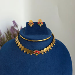 Coin Lotus necklace
