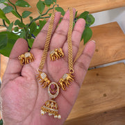 Ad Double Elephant Necklace