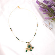 Green Invisible Green Pearl Necklace