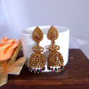 Non idol Peacock Multicolor Jhumka