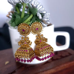 Peacock Square Jhumka