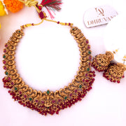 Aadilakshmi Necklace with Jhumka