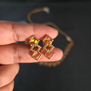 Diamond box necklace