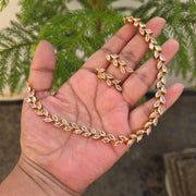 AD leaf necklace set