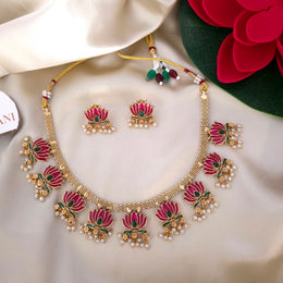 Lotus Pearl Necklace