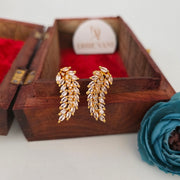 Premium Diamond leaf Earring