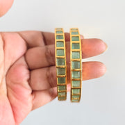 Premium quality square beads Bangles