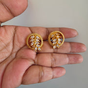 Moon leaf earring
