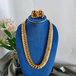 Coin long set / Kaashu Mala with Jhumka