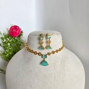 Diamond uncut necklace