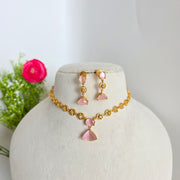 Diamond uncut necklace