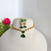 Diamond uncut necklace