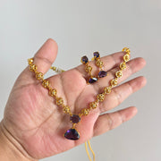 Diamond uncut necklace