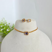 Precious stone Choker