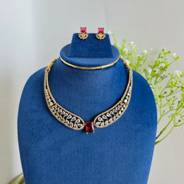 Premium Victorian diamond Hasli choker