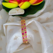 Premium Gold Ruby square bangles