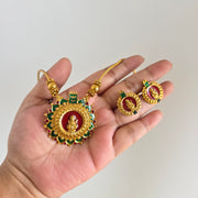 Lakshmi round Pendant chain