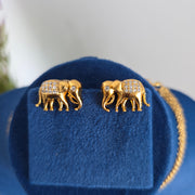 Ad Double Elephant Necklace