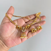 Ad Double Elephant Necklace