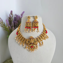 Coral Temple Guttapusalu Necklace