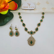 Jyothika Inspired Emerald Necklace