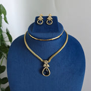 Matte finish AD stone Necklace