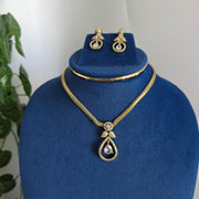 Matte finish AD stone Necklace