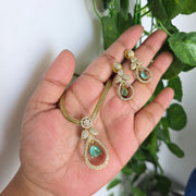 Matte finish AD stone Necklace