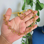 Matte Flowers Necklace