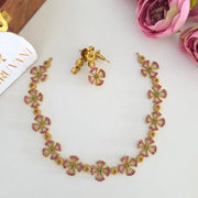 Matte Flowers Necklace