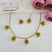 Floral Pearl AD necklace