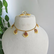 Floral Pearl AD necklace