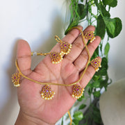 Floral Pearl AD necklace