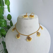 Floral Pearl AD necklace