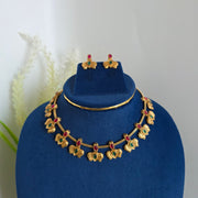 Lotus Gold replica necklace
